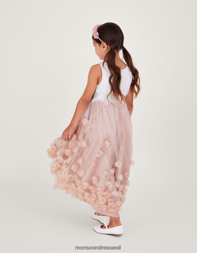 הַלבָּשָׁה Monsoon שמלת אינת ורוד (ורוד כהה) ילדה HTJ0TZ1565