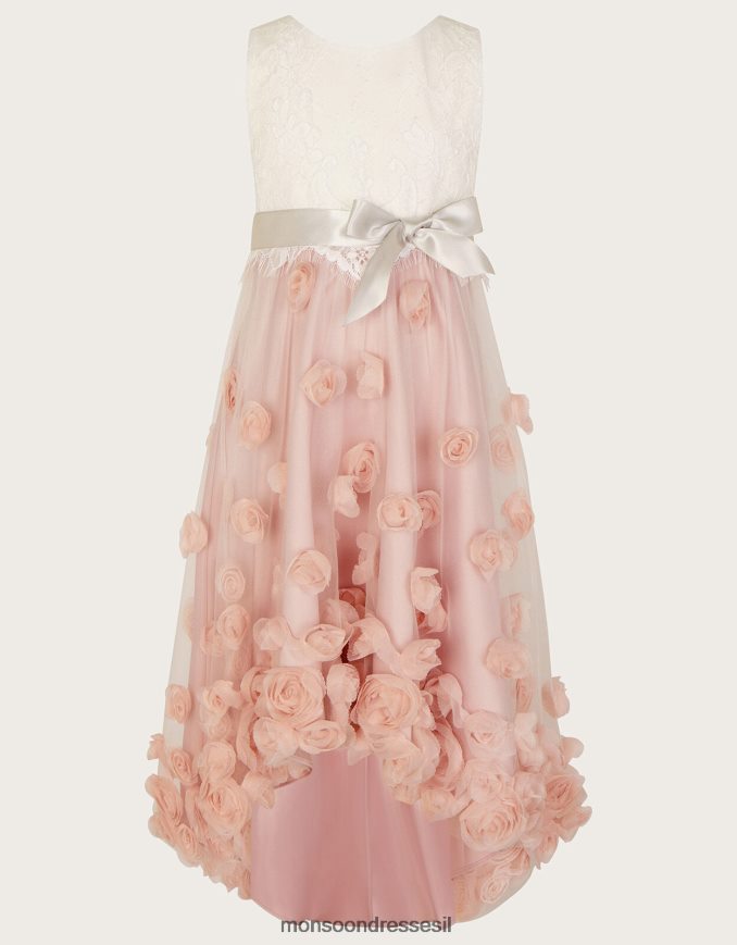 הַלבָּשָׁה Monsoon שמלת אינת ורוד (ורוד כהה) ילדה HTJ0TZ1565