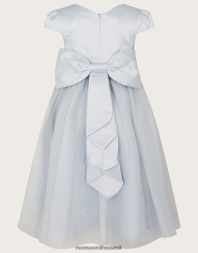 הַלבָּשָׁה Monsoon שמלת שושבינה טול אפור ילדה HTJ0TZ1572