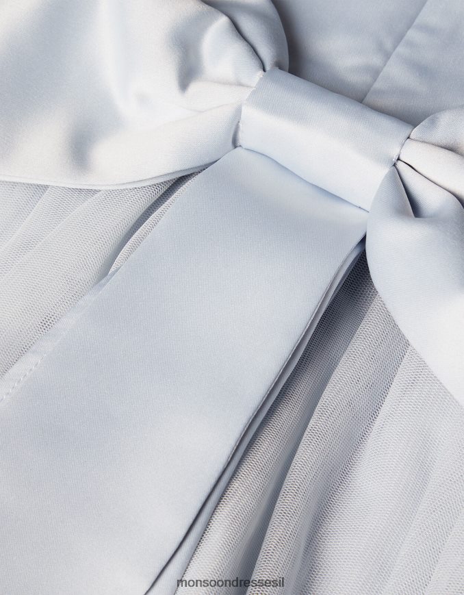 הַלבָּשָׁה Monsoon שמלת שושבינה טול אפור ילדה HTJ0TZ1572