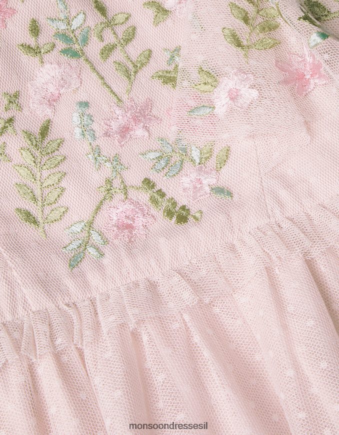 הַלבָּשָׁה Monsoon שמלת שרוולים מתנפנפת של אוולין וָרוֹד ילדה HTJ0TZ1585