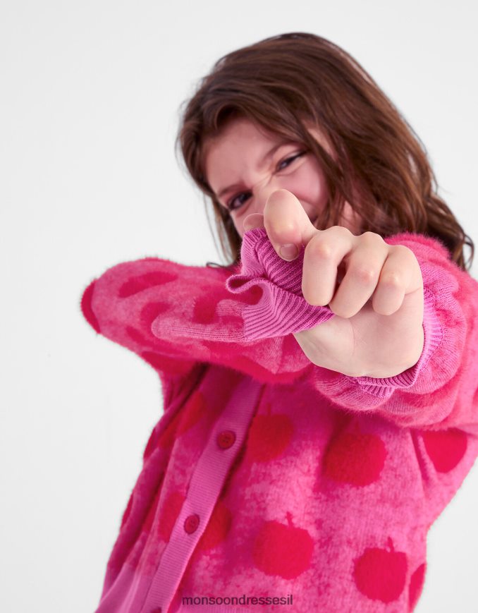 הַלבָּשָׁה Monsoon קרדיגן סרוג תפוחים אָדוֹם ילדה HTJ0TZ1591