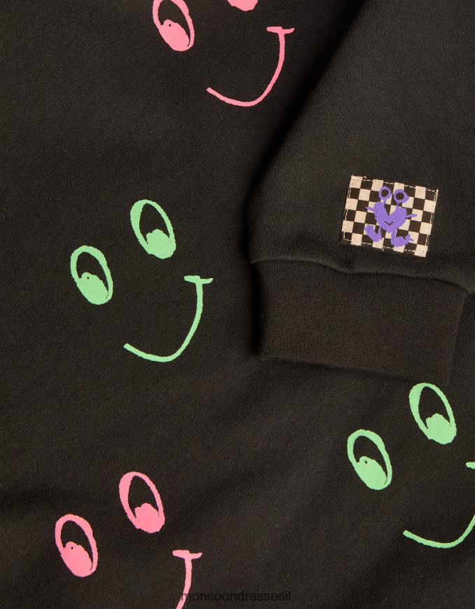 הַלבָּשָׁה Monsoon קפוצ'ון זוהר בחושך שָׁחוֹר ילדה HTJ0TZ1594