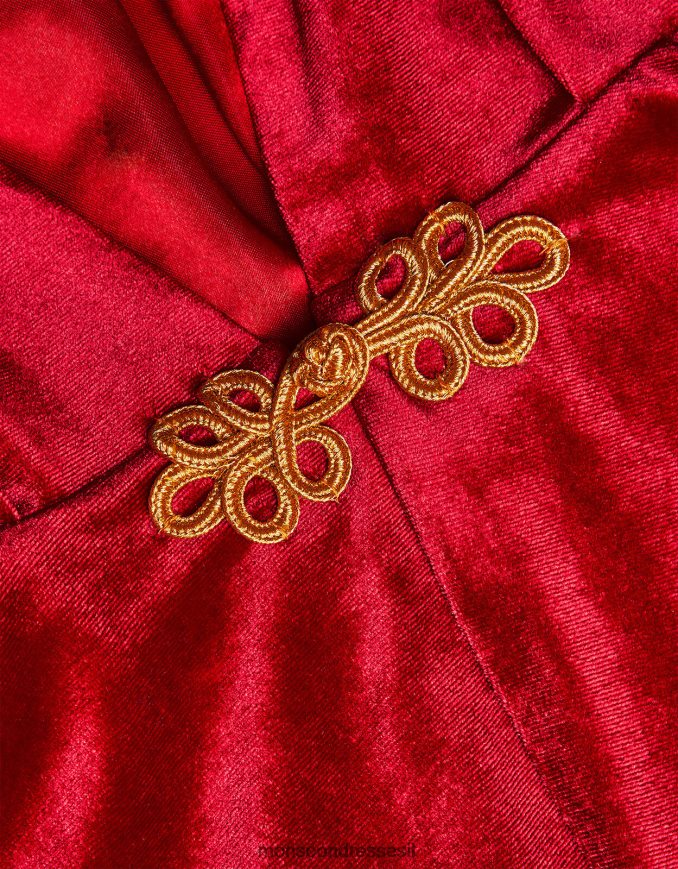 הַלבָּשָׁה Monsoon ארץ הפלא שכמיית ברדס מקטיפה אָדוֹם ילדה HTJ0TZ1600