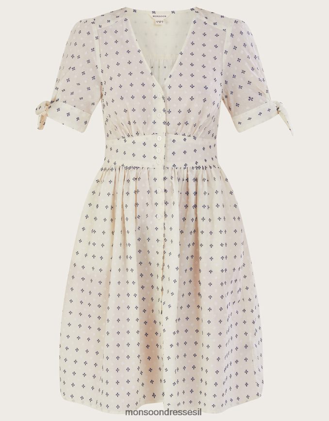 הַלבָּשָׁה Monsoon שמלה קצרה במקום לבן נשים HTJ0TZ160