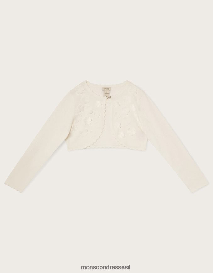 הַלבָּשָׁה Monsoon קרדיגן עלי כותרת תלת מימד שֶׁנהָב ילדה HTJ0TZ1611