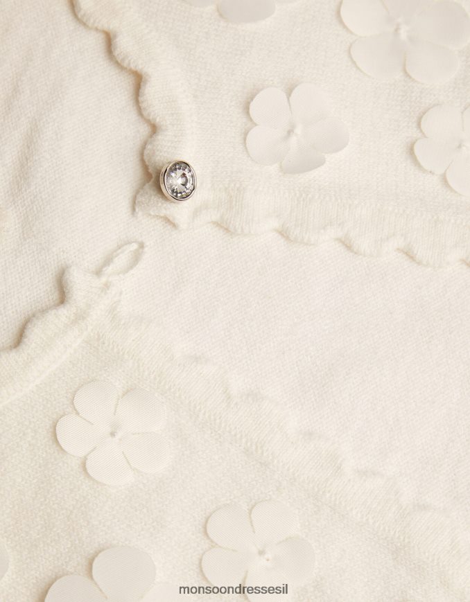 הַלבָּשָׁה Monsoon קרדיגן עלי כותרת תלת מימד שֶׁנהָב ילדה HTJ0TZ1611