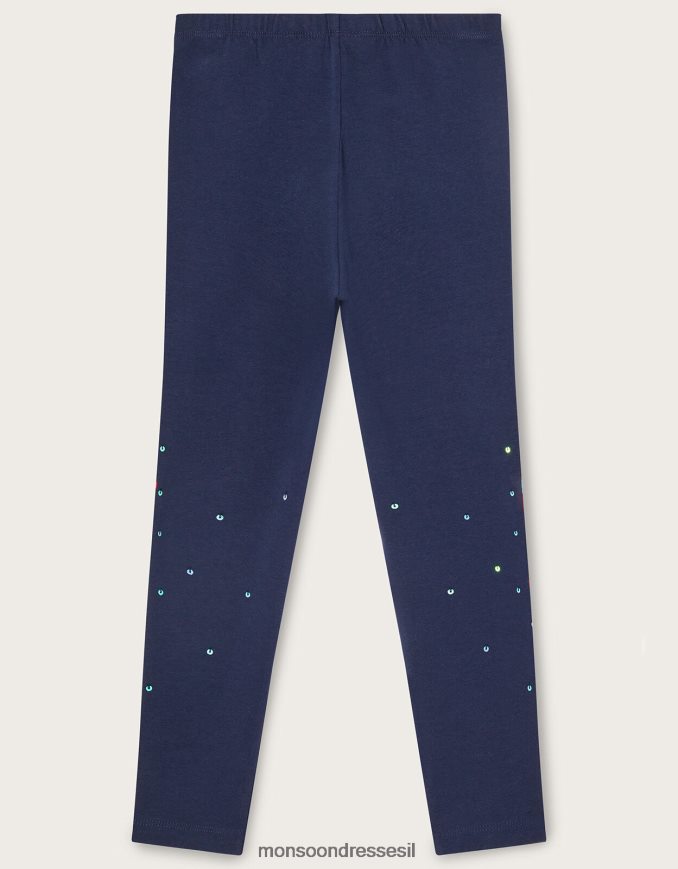 הַלבָּשָׁה Monsoon חותלות ג'רסי פרפר נצנצים כחול (צי) ילדה HTJ0TZ1618