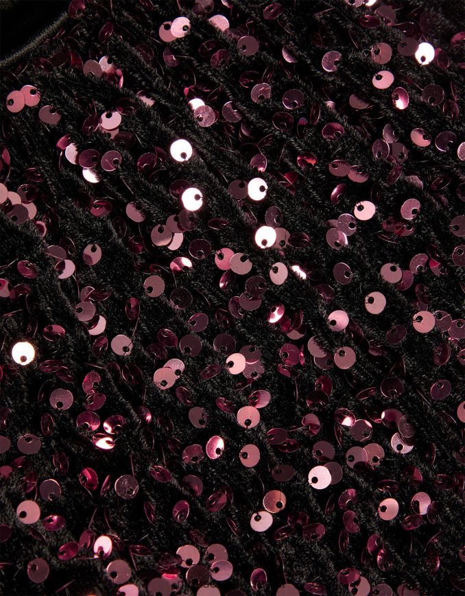 הַלבָּשָׁה Monsoon שמלת נדנדה מקטיפה נצנצים וָרוֹד ילדה HTJ0TZ1628