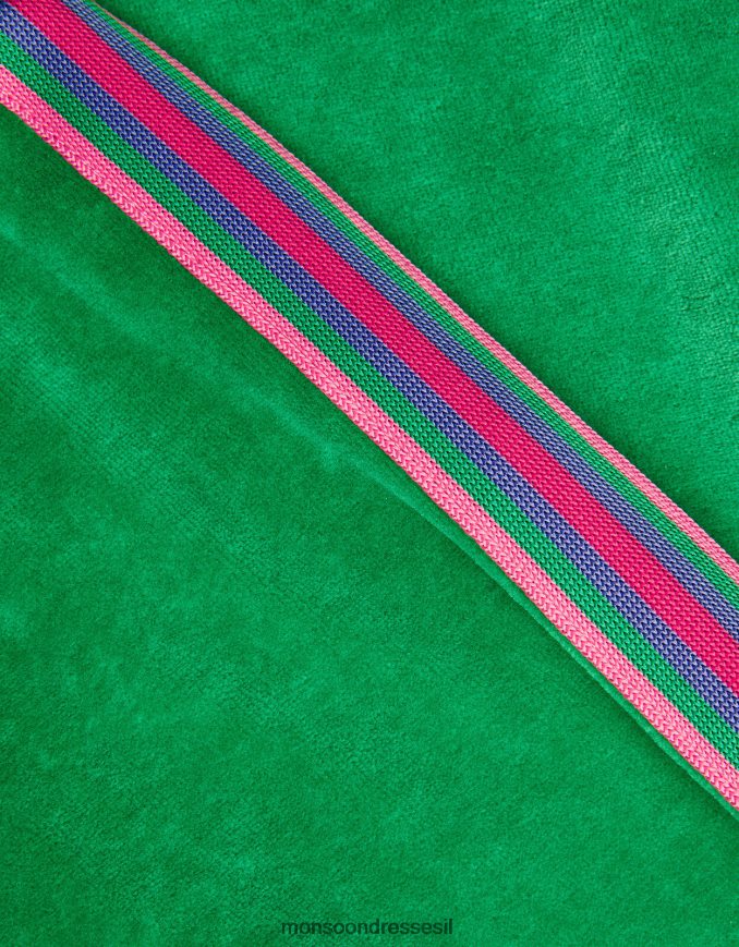 הַלבָּשָׁה Monsoon נעלי ריצה ספורטיביות מקטיפה ירוק ילדה HTJ0TZ1630