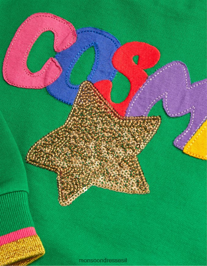 הַלבָּשָׁה Monsoon סוודר קוסמי ירוק יְלָדִים HTJ0TZ1632