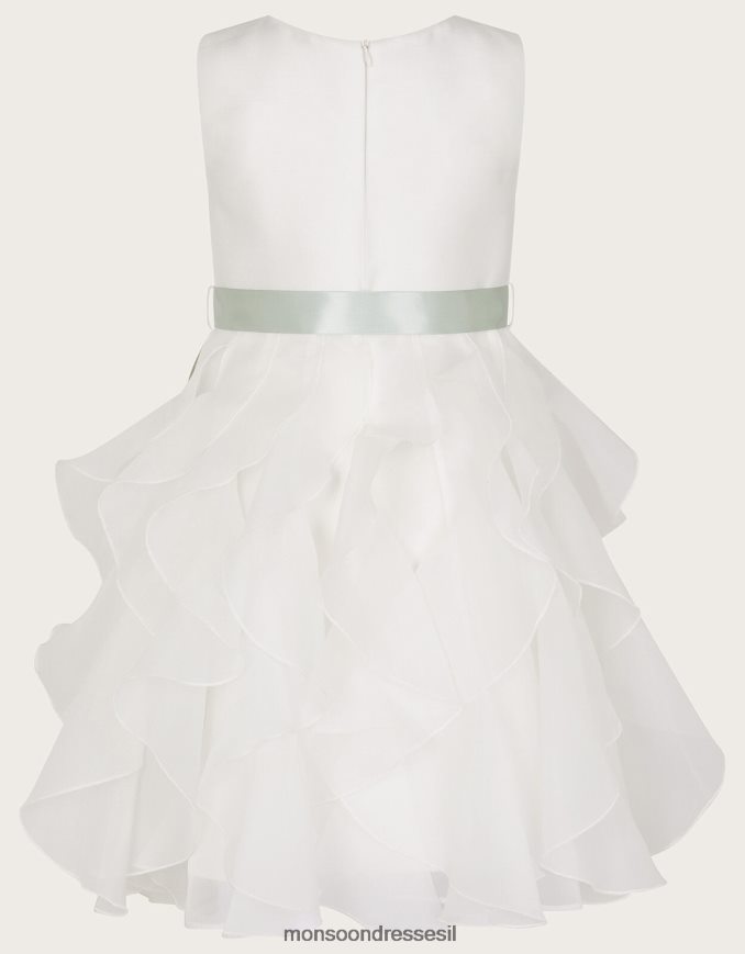 הַלבָּשָׁה Monsoon שמלת מלמלה של קאן אורגנזה שֶׁנהָב ילדה HTJ0TZ1636