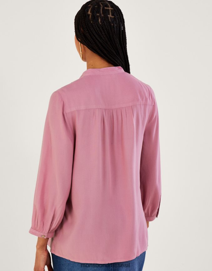 הַלבָּשָׁה Monsoon חולצת פירוט תחרה סגול (לילך) נשים HTJ0TZ163