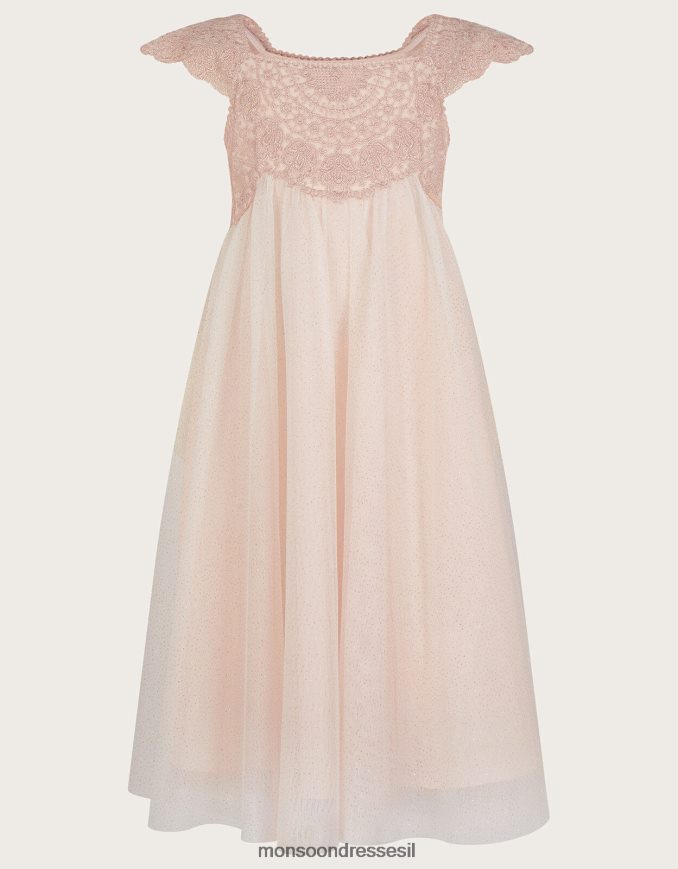 הַלבָּשָׁה Monsoon שמלת אסטלה וָרוֹד ילדה HTJ0TZ1641