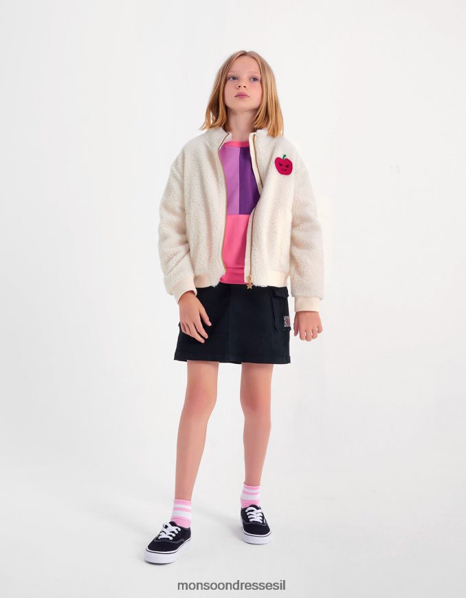 הַלבָּשָׁה Monsoon ז'קט אפל בורג שֶׁנהָב ילדה HTJ0TZ1649