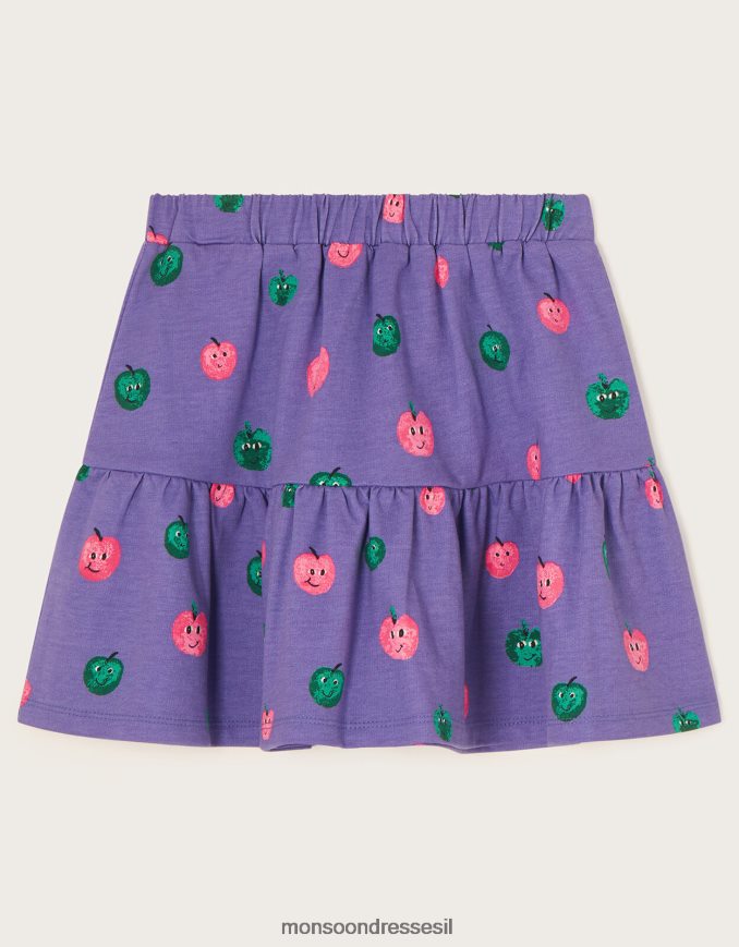 הַלבָּשָׁה Monsoon חצאית תפוחים שמחה סָגוֹל ילדה HTJ0TZ1651