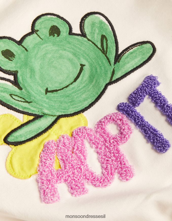 הַלבָּשָׁה Monsoon צפרדע קרופ טופ מותן אלסטי שֶׁנהָב יְלָדִים HTJ0TZ1654