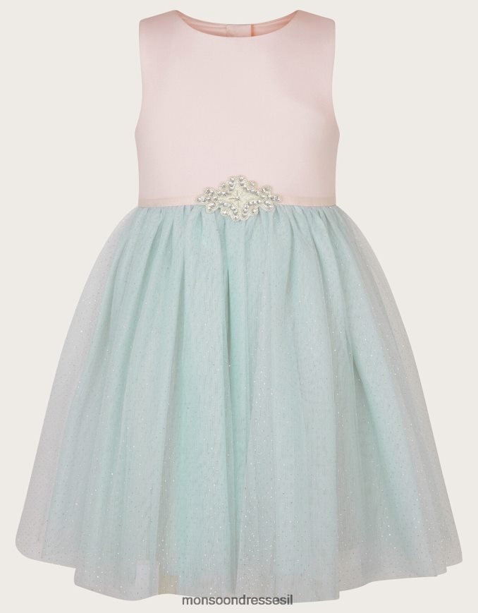 הַלבָּשָׁה Monsoon שמלת ערבה של ארץ הפלא רַב ילדה HTJ0TZ1657