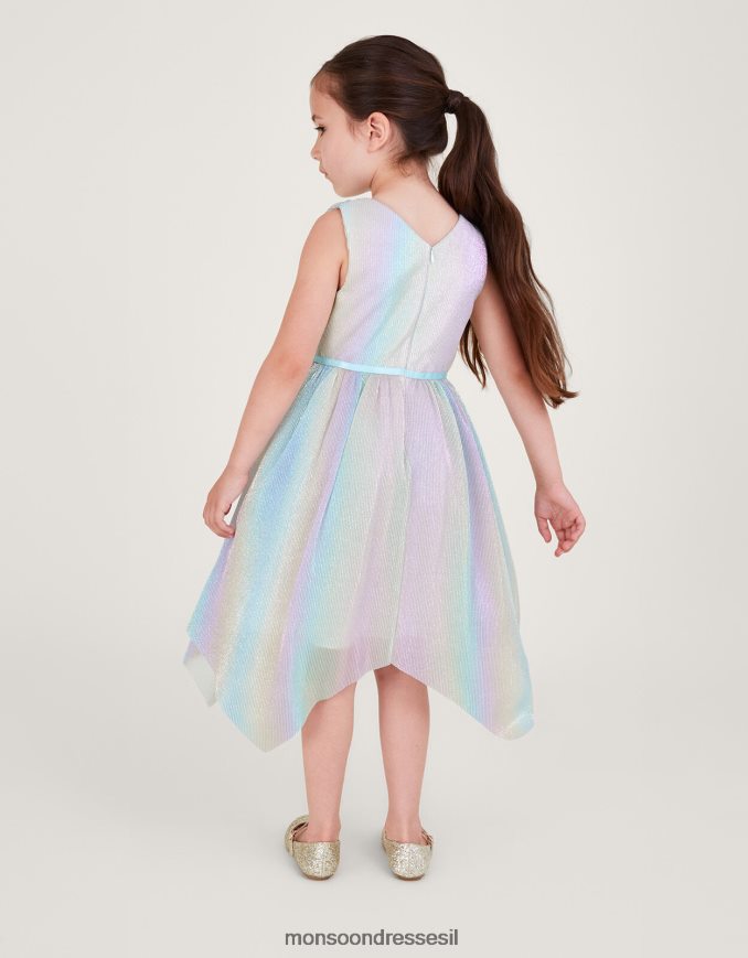 הַלבָּשָׁה Monsoon שמלת מעטפת של קשת פליסה רַב ילדה HTJ0TZ1664