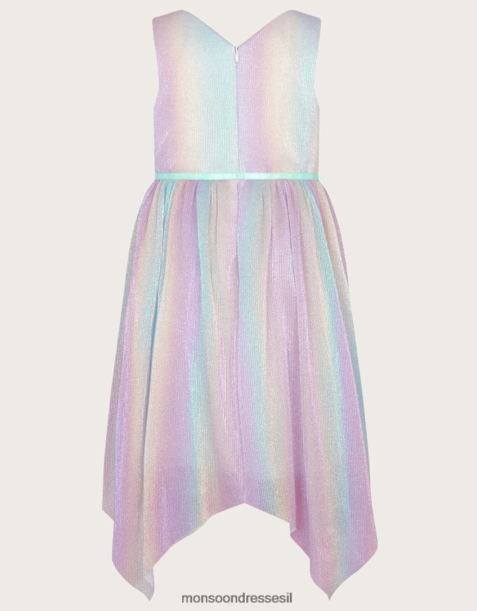 הַלבָּשָׁה Monsoon שמלת מעטפת של קשת פליסה רַב ילדה HTJ0TZ1664