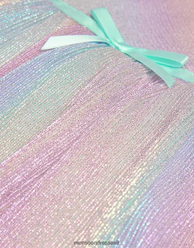 הַלבָּשָׁה Monsoon שמלת מעטפת של קשת פליסה רַב ילדה HTJ0TZ1664