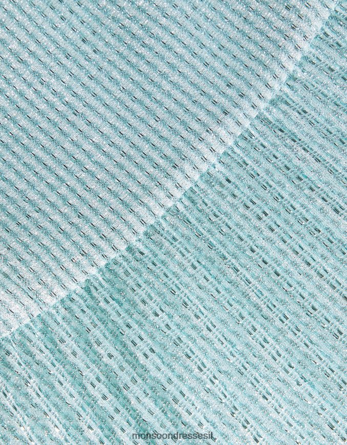 הַלבָּשָׁה Monsoon שמלת נשף עם קפלים נוצצת כְּחוֹל ילדה HTJ0TZ1666