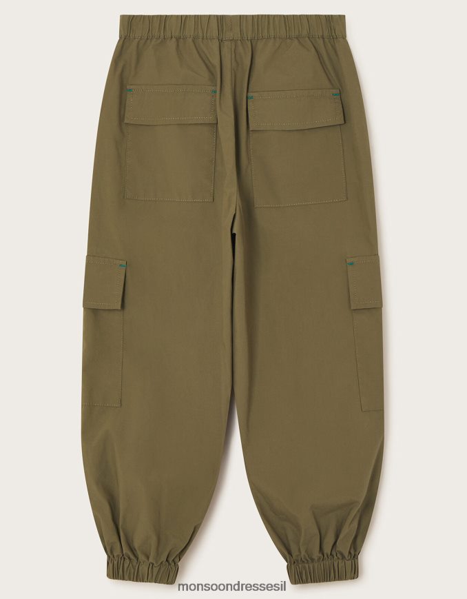 הַלבָּשָׁה Monsoon מכנסי מטען ירוק (חאקי) ילדה HTJ0TZ1667