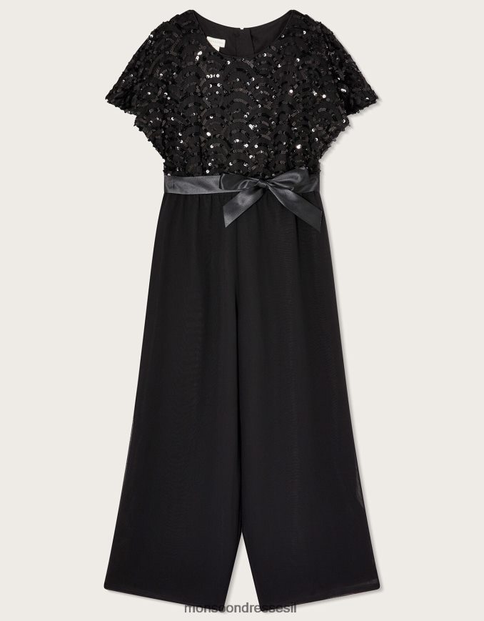 הַלבָּשָׁה Monsoon סרבל עם שרוולי שכמייה דקו שָׁחוֹר ילדה HTJ0TZ1669