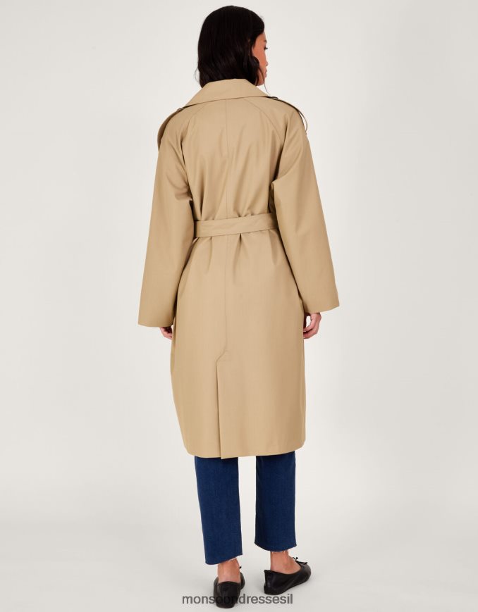 הַלבָּשָׁה Monsoon מעיל גשם מידי גָמָל נשים HTJ0TZ166