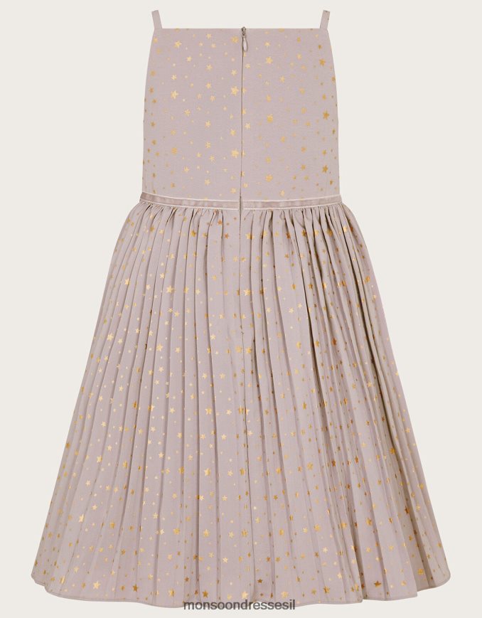 הַלבָּשָׁה Monsoon שמלת קפלים בהדפס קוסמי של אנג'לינה סגול (לילך) ילדה HTJ0TZ1675