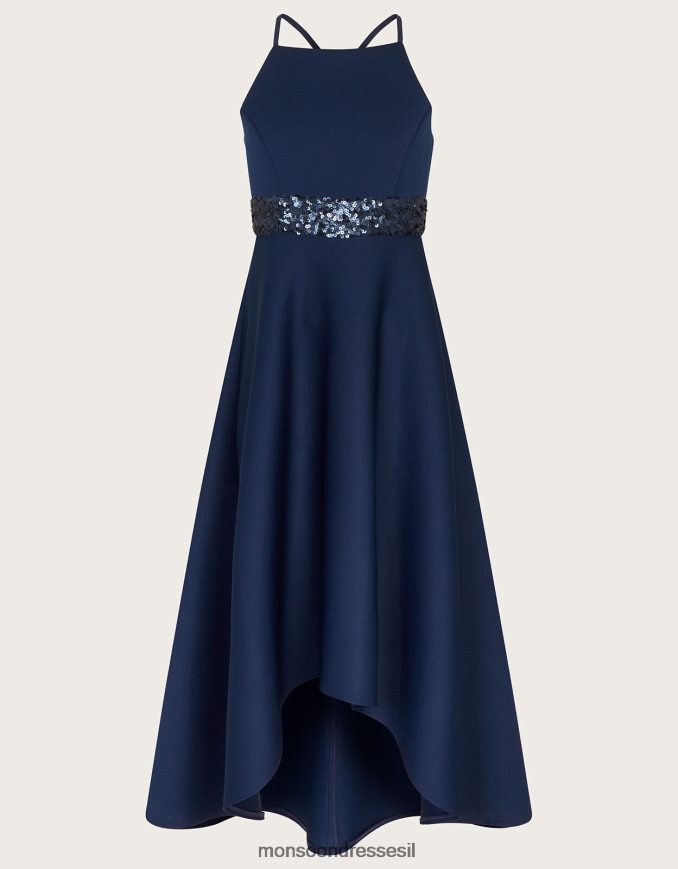 הַלבָּשָׁה Monsoon שמלת נשף צלילה עם נצנצים כחול (צי) ילדה HTJ0TZ1681