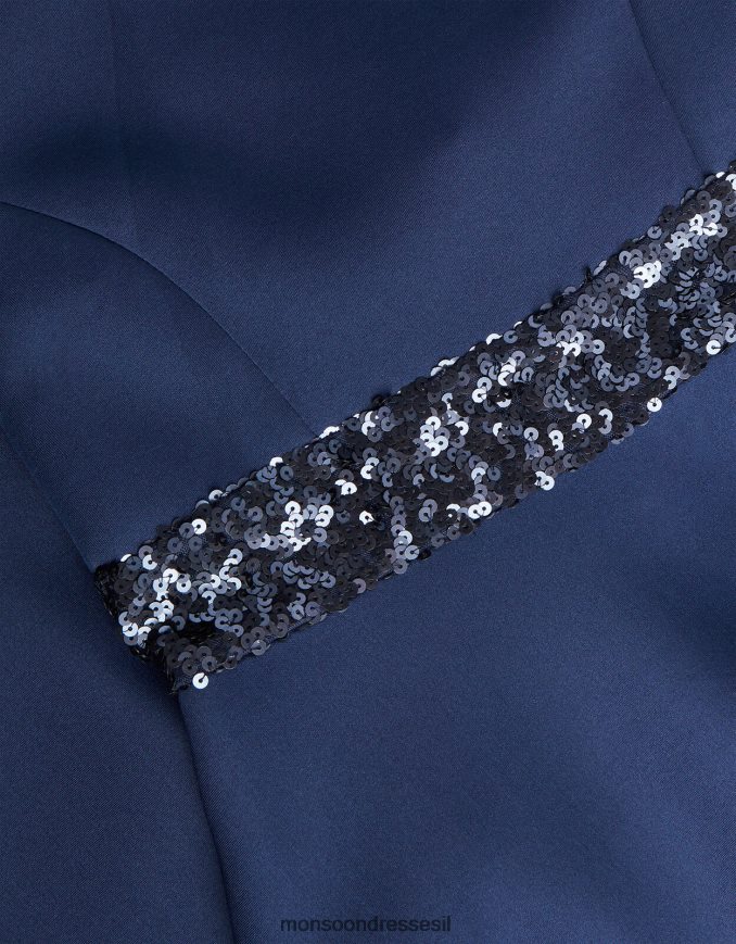 הַלבָּשָׁה Monsoon שמלת נשף צלילה עם נצנצים כחול (צי) ילדה HTJ0TZ1681