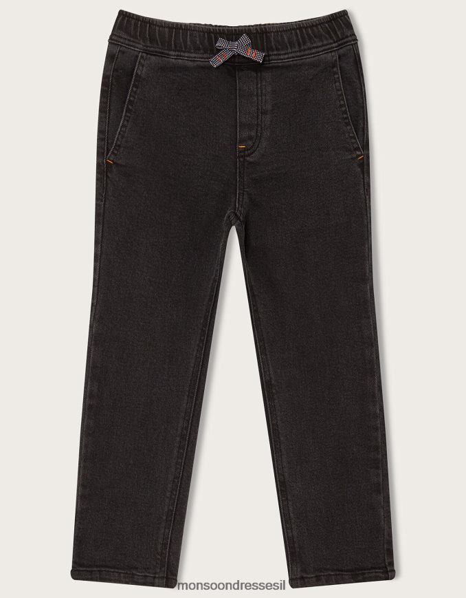 הַלבָּשָׁה Monsoon ללבוש ג'ינס ג'ינס שָׁחוֹר יְלָדִים HTJ0TZ1683