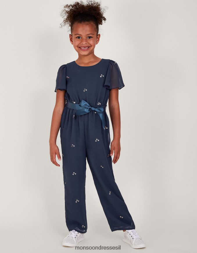 הַלבָּשָׁה Monsoon סרבל מסיבות פיזור מפזרים כחול (צי) ילדה HTJ0TZ1696