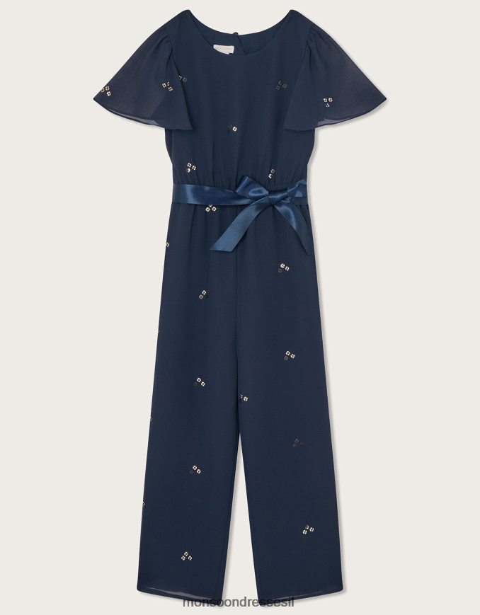 הַלבָּשָׁה Monsoon סרבל מסיבות פיזור מפזרים כחול (צי) ילדה HTJ0TZ1696