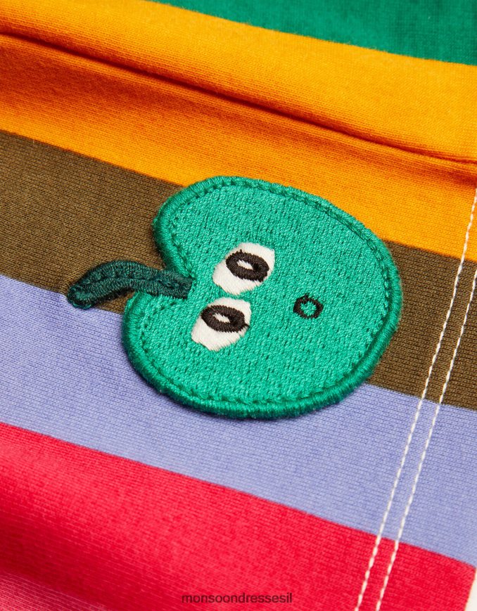 הַלבָּשָׁה Monsoon חצאית פסים רַב ילדה HTJ0TZ1701