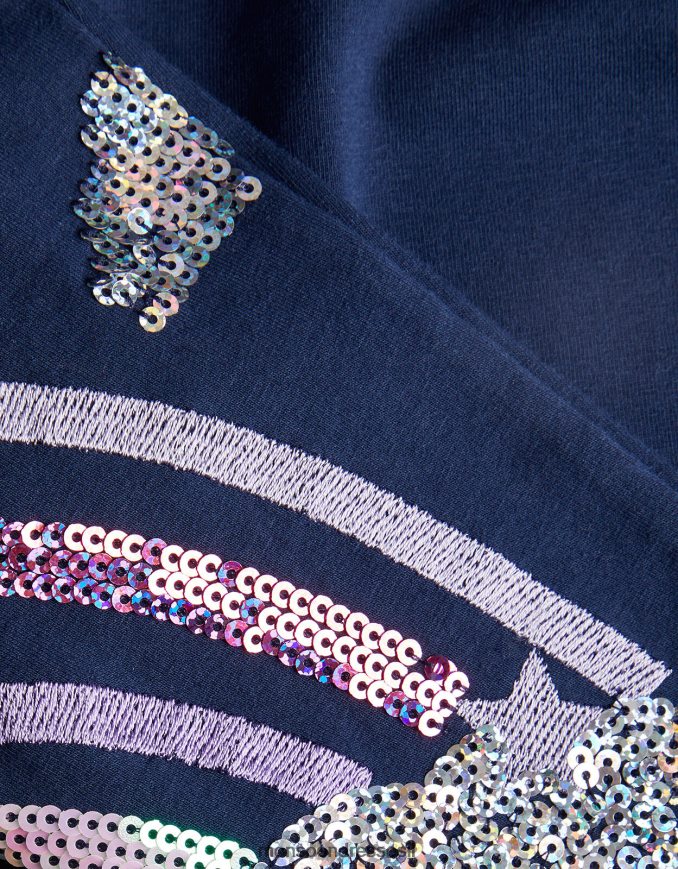 הַלבָּשָׁה Monsoon חותלות נצנצים קשת בענן כחול (צי) ילדה HTJ0TZ1712