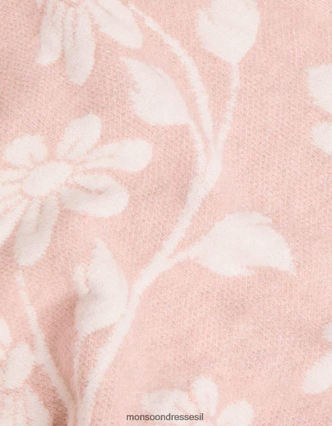 הַלבָּשָׁה Monsoon שמלת פרחים סרוגה וָרוֹד ילדה HTJ0TZ1728