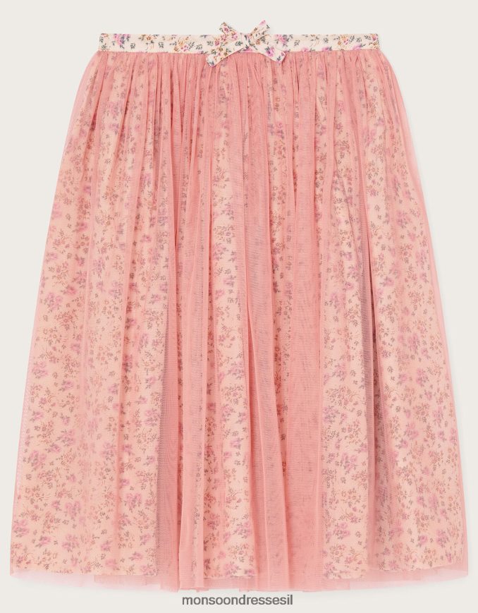 הַלבָּשָׁה Monsoon חצאית דיטה בוטיק וָרוֹד ילדה HTJ0TZ1743