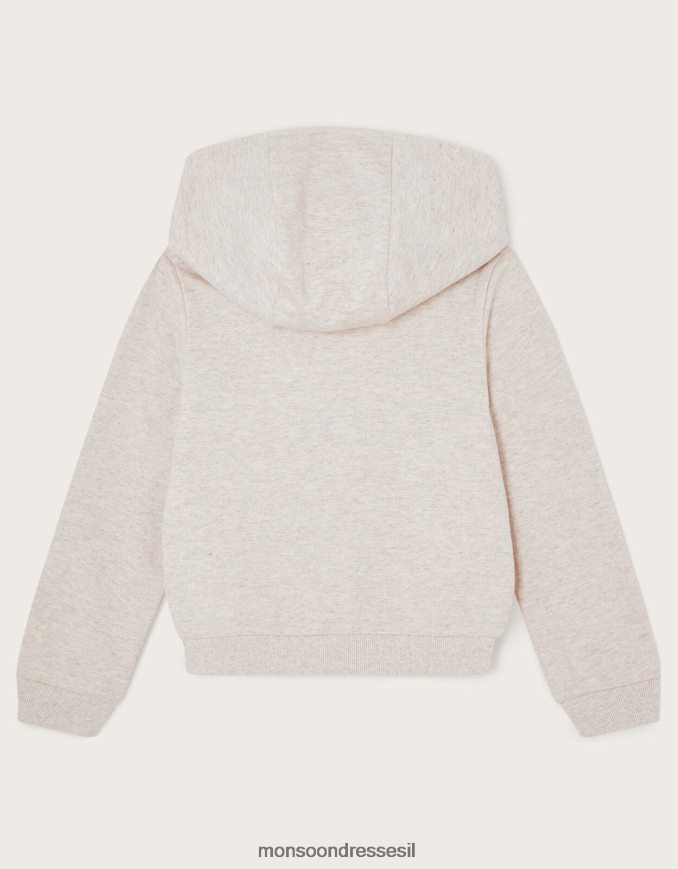 הַלבָּשָׁה Monsoon קפוצ'ון נצנצים אפור ילדה HTJ0TZ1746