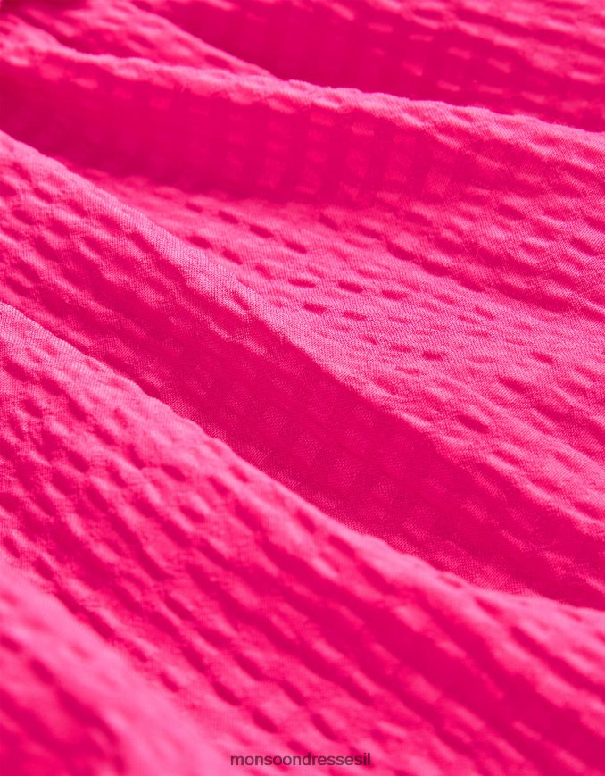 הַלבָּשָׁה Monsoon שמלה עם פרסומת צווארון ורוד (ורוד בהיר) ילדה HTJ0TZ1757