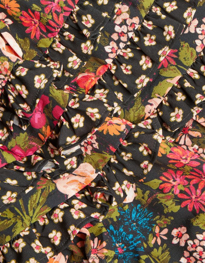 הַלבָּשָׁה Monsoon שמלת סלסול פרחונית מְעוּדָן ילדה HTJ0TZ1763