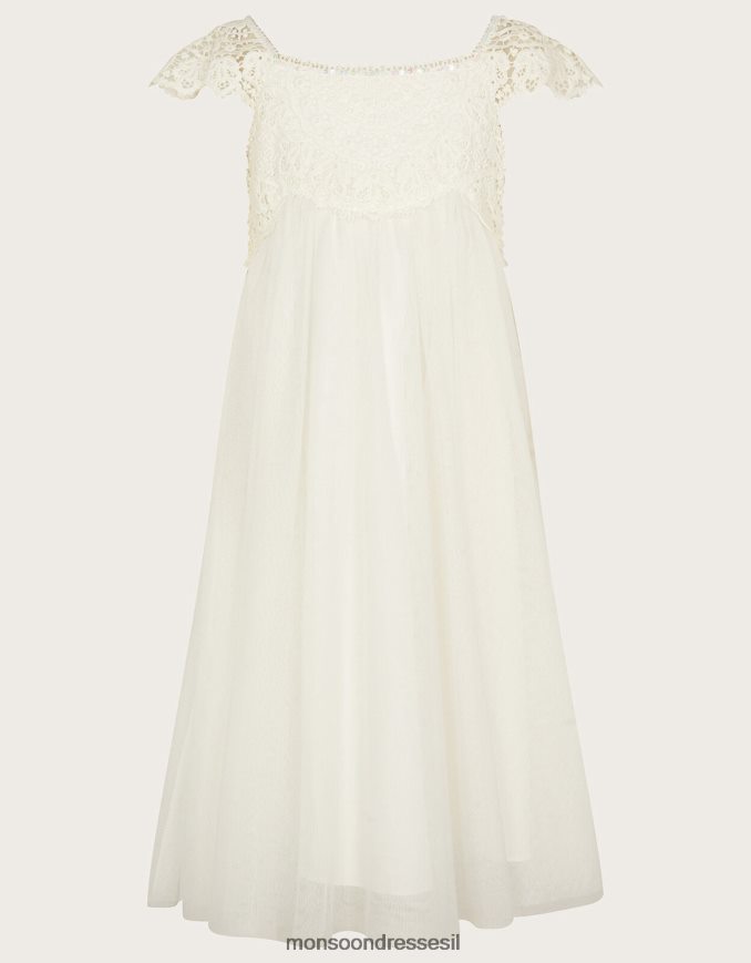 הַלבָּשָׁה Monsoon שמלת אסטלה שֶׁנהָב ילדה HTJ0TZ1772