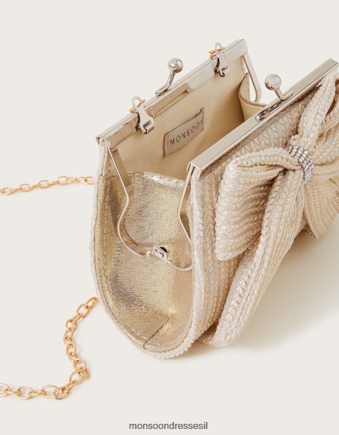 אבזר Monsoon תיק מסגרת בעל מרקם פרטי קשת אופנה ילדה HTJ0TZ1774