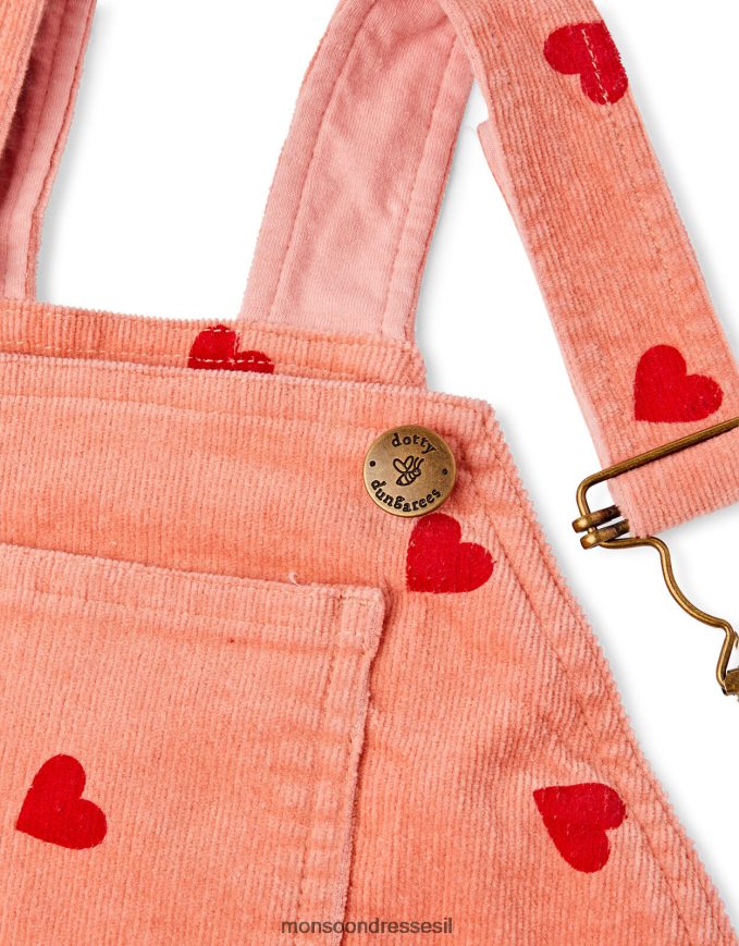 הַלבָּשָׁה Monsoon נעלי בית עם הדפסי לב וָרוֹד יְלָדִים HTJ0TZ1780