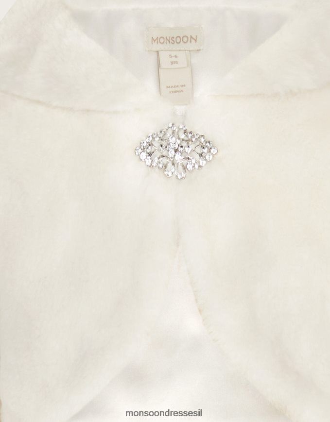 הַלבָּשָׁה Monsoon פרווה מלאכותית עם שרוול ארוך שֶׁנהָב ילדה HTJ0TZ1782