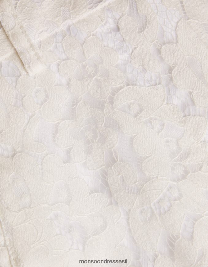 הַלבָּשָׁה Monsoon מכנסי שושבינה תחרה שֶׁנהָב ילדה HTJ0TZ1785