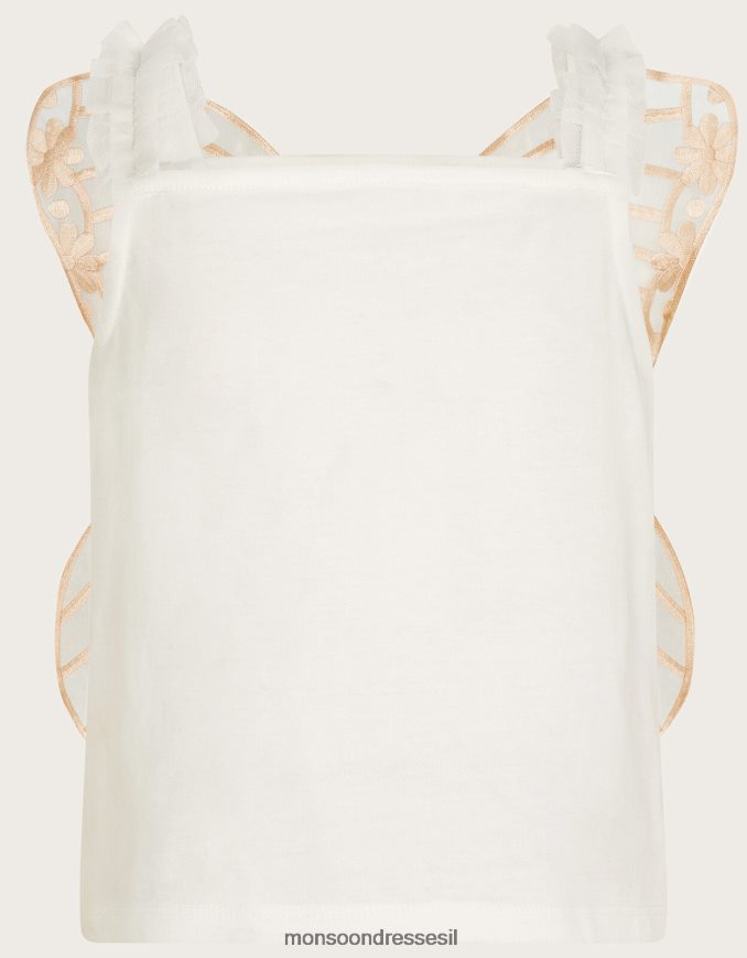 הַלבָּשָׁה Monsoon ארץ הפלא כנפי פרפר עם רצועות שֶׁנהָב ילדה HTJ0TZ1801