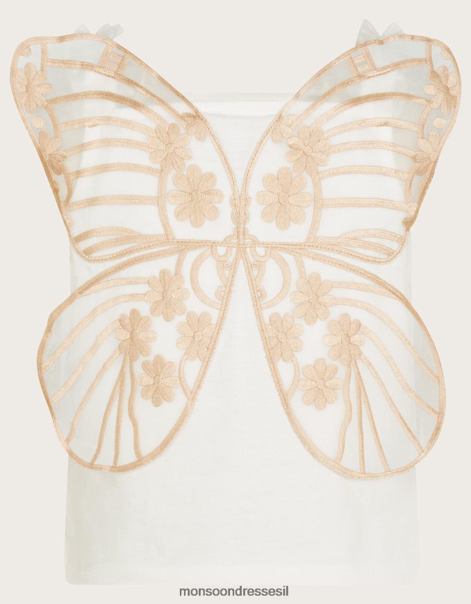 הַלבָּשָׁה Monsoon ארץ הפלא כנפי פרפר עם רצועות שֶׁנהָב ילדה HTJ0TZ1801