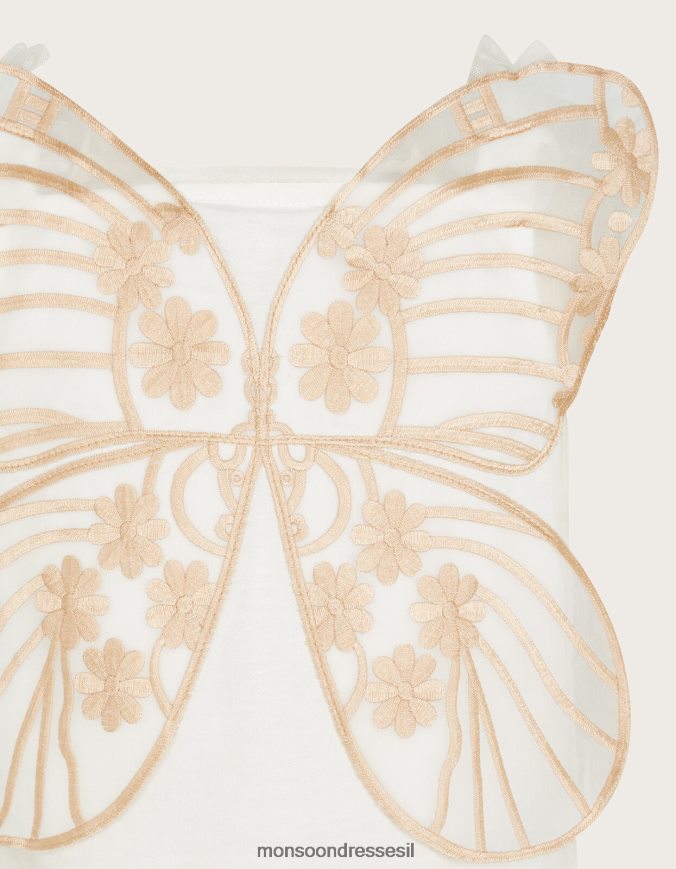 הַלבָּשָׁה Monsoon ארץ הפלא כנפי פרפר עם רצועות שֶׁנהָב ילדה HTJ0TZ1801